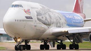 STAR WARS B747- Virgin Atlantics New Star Wars Livery- Takeoff and Landing at Manchester Airport