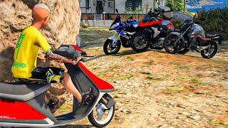 ENCONTREI UMAS MOTOS NA ESTRADA ABANDONADA  GTA 5 MODS