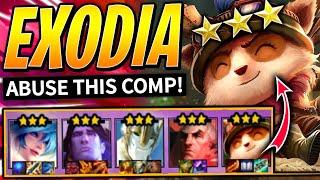 MUST ABUSE 3 STAR EXODIA RE-ROLL STRATEGY FOR RANKED - TFT SET 9 GUIDE Teamfight Tactics Best Comps