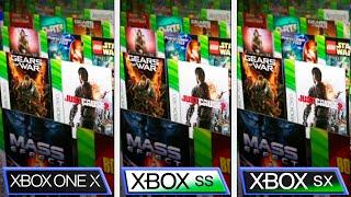 Xbox Series SX VS Xbox One X  360 & Xbox Games Comparison  Backward Compatibility