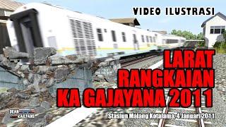 CHRONOLOGY OF THE GAJAYANA TRAIN CARRIAGE RUNNING WITHOUT A LOCOMOTIVE 2011 ‼️  Train Simulator