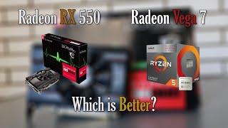 Radeon RX 550 vs Radeon Vega 7  How Far Have iGPUs Come?