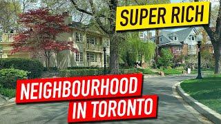 Driving through a wealthy neighbourhood in Toronto  Canadian lifestyle