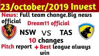 NSW VS TAS  NSW VS TAS DREAM11  DREAM11 NSW VS TAS  NSW VS TAS DREAM 11  DREAM 11 NSW VS TAS 