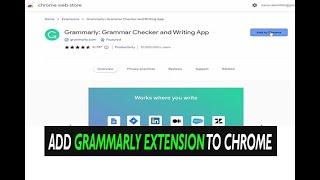  How to Add Grammarly Extension to Chrome