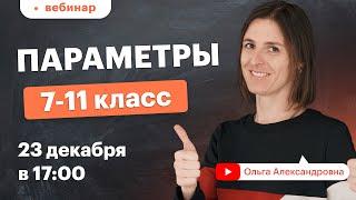 Что такое параметр? Уравнения и неравенства с параметром. 7-11 класс. Вебинар  Математика