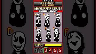 Which Sprite Is REAL? Undertale Edition 2 HARD MODE #shorts