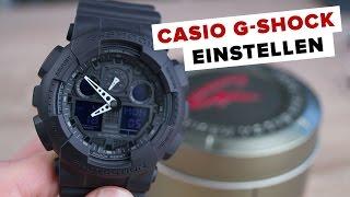 Deutsch Casio G-SHOCK EINSTELLEN  Tutorial  FullHD