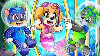 SKYE Becomes Mermaid But She Is TRAPPED IN JAIL? ‍️ - Paw Patrol Ultimate Rescue - Rainbow 3