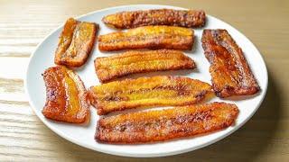 How to Make Fried Plantains  How to Fry Plantains I Fried Sweet Plantains