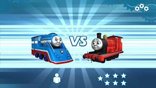 Superstar Racer who will win - Streamline Thomas vs James vs Emily vs Toby - Go Go Thomas