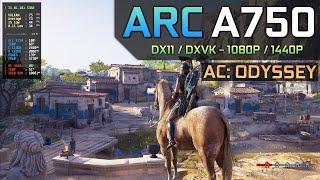 Assassins Creed Odyssey - Arc A750  DX11  DXVK - 1080P  1440P