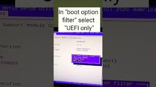 Solving error #Reboot and Select proper boot device UEFI motherboards