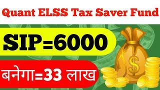 Quant ELSS Tax Saver Fund  elss mutual fund #sip #mutualfund