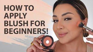 HOW TO APPLY BLUSH ON CHEEKS FOR BEGINNERS 2021  NINA UBHI