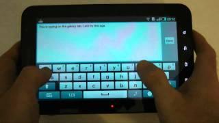 Samsung Galaxy Tab Email & Touch Typing