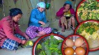 A recipe for cooking Broccoli and egg mix for the first time in a village kitchen  Broccoli Recipe