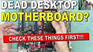 Desktop Motherboard Does not Start Dead No Power  Check These Things First On ANY MOTHERBOARD