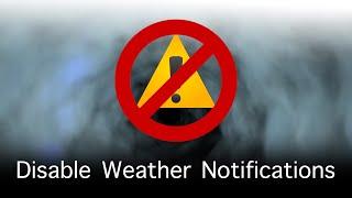 How To Disable Severe Weather Notifications in macOS 13 Ventura