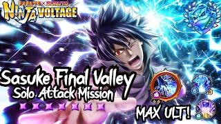 NxB NV MAX LVL Sasuke The Final Showdown Rekit Solo Attack mission  Naruto x Boruto Ninja Voltage