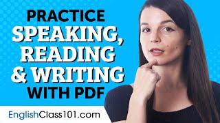 How to Practice English Speaking Reading & Writing with the PDF Cheat Sheets