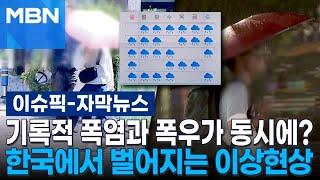 자막뉴스 기록적 폭염과 폭우가 동시에? 한국에서 벌어지는 이상현상  이슈픽