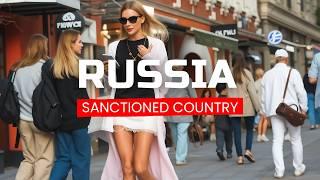  MOSCOW RUSSIA Walk in MOST SANCTIONED COUNTRY in the WORLD