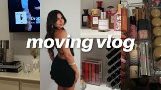 MOVING VLOG decorating vanity organization furniture delivery — ep. 4