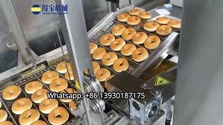 2000pcsh donuts fryer machine electric donut making frying production line