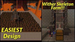 EASIEST Auto Wither Skeleton Farm Tutorial 130+ Skullshr  Best Early Game Minecraft 1.20 Farms