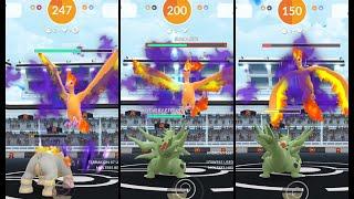 Shadow Moltres Duo Raid in Pokémon GO with Rock Counters - Mega Tyra - 2 Trainers EASY #shadowraids