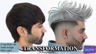 The best transformation for men Complete training  جذابترین روش یاد گیری ، کامل ترینآموزش آرایشگری