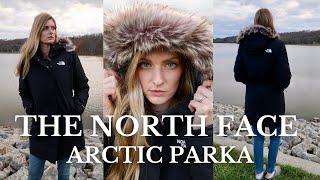 THE NORTH FACE  ARCTIC PARKA  FAUX FUR HOOD  REVIEW  TRY ON  JESS MCAFOOSE