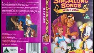Sing Along Songs - Be Our Guest UK VHS 1993