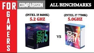 5.2 Ghz Intel I5 8600K VS 5 Ghz Intel I7 7700K  Comparison 