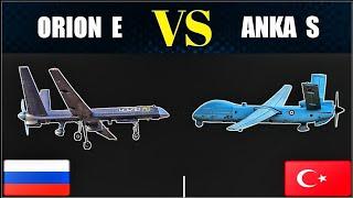 Turkish Anka-S VS Russian Orion-E Combat Drone