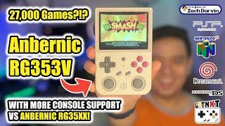 27000+ Games ANBERNIC RG353V  Better vs Anbernic RG35XX? Retro Handheld with PSP N64 Nintendo DS