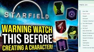 Starfield - Dont Ruin Your Character Watch This BEFORE Picking Your Traits and Skills