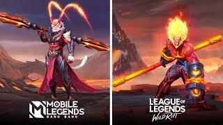 Mobile Legends VS LOL Wild Rift  Heroes & Skins Design Comparison