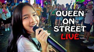 Amazing street singer Queen On Street LIVE at Patong Bangla