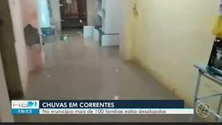 enchente Rio mandaú em correntes PE