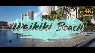   Honolulu HI - Waikiki Beach Strip - ASMR 4K Walking Tour