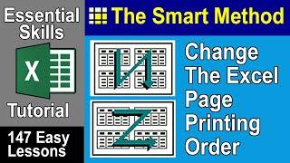 7-12 Change The Excel Print Order Down Then Over or Over Then Down