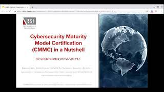 Cybersecurity Maturity Model Certification CMMC in a Nutshell