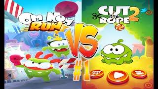 OM NOM RUN VS CUT THE ROPE #1  TapGaming  Android Games