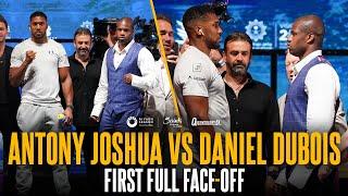 Anthony Joshua vs Daniel Dubois FULL intense FIRST face-off  #RiyadhSeasonCard Wembley Edition