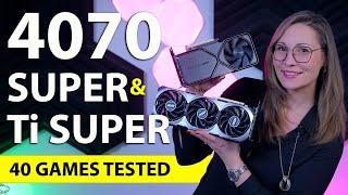 RTX 4070 Super & Ti Super Review - 40 Games Tested - 1080p 1440p & 4K