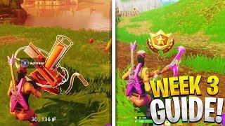 Follow the treasure map found in Flush Factory Shoot a Clay Pigeon at Different Locations Fortnite