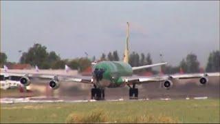 SCREAM  SPEED  Fastest Boeing707 departure ever seen TMA OD-AGO  Ostend Airport
