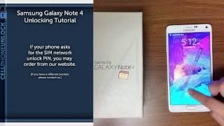 Unlock Samsung Galaxy Note 4 - Factory Unlock in minutes